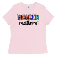 Bubblegum Pink ınclusion matters Ladies Tee - MaliasSmallBusiness