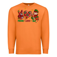 Carrot Peace Love Elf Christmas Premium Sweatshirt - BundleAndBundleShop