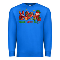 True Royal Peace Love Elf Christmas Premium Sweatshirt - BundleAndBundleShop