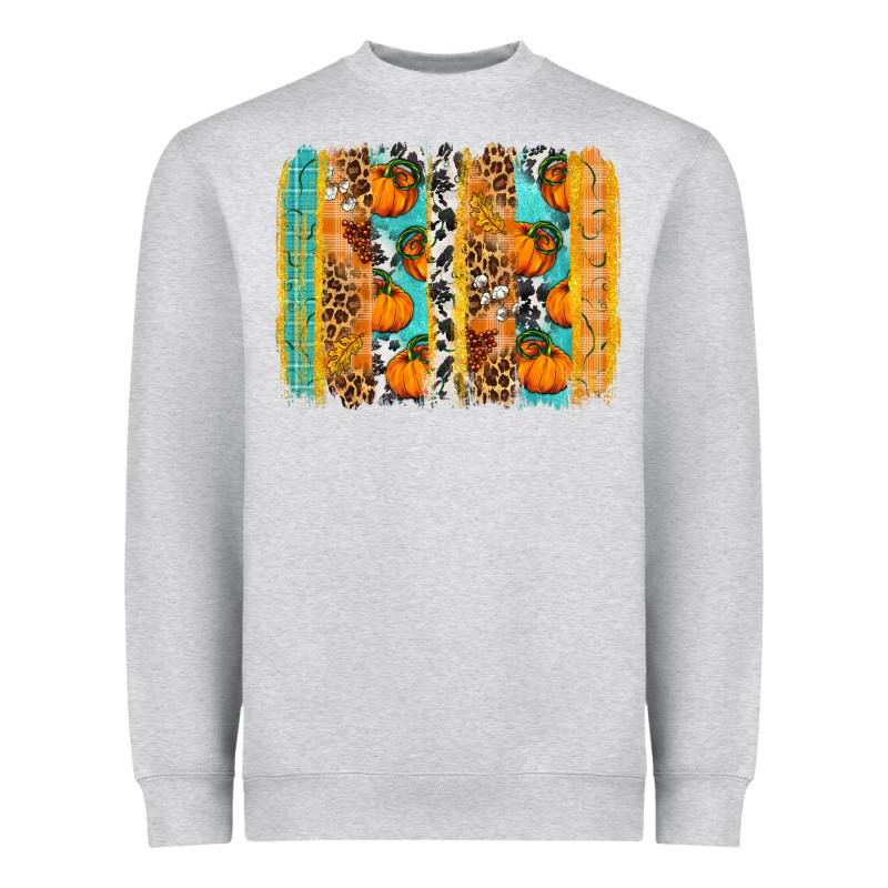 Fall Pumpkin Brushstrokes Heavyweight Sweatshirt by NancyCooperArtShop | Teevron