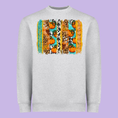 Fall Pumpkin Brushstrokes Heavyweight Sweatshirt Designed By Nancycooperartshop