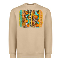 Mushroom Fall Pumpkin brushstrokes Heavyweight Sweatshirt - NancyCooperArtShop