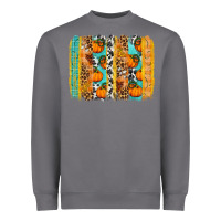 Storm Fall Pumpkin brushstrokes Heavyweight Sweatshirt - NancyCooperArtShop