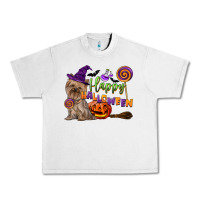 Lunar Rock Happy Halloween With Yorkshire Terrier Dog Urban Heavy Tee - LillyAllenDesigns