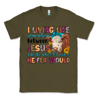 Army Green i living life somewhere between jesus take the whe Classic Tee - LillyAllenDesigns