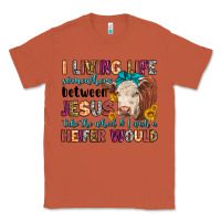 Copper i living life somewhere between jesus take the whe Classic Tee - LillyAllenDesigns