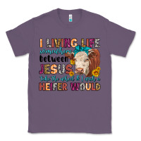 Lavender i living life somewhere between jesus take the whe Classic Tee - LillyAllenDesigns