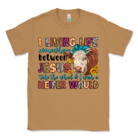 Toasted Coconut i living life somewhere between jesus take the whe Classic Tee - LillyAllenDesigns