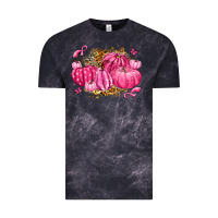 Cloud Black breast cancer awareness pink pumpkins Vintage Tee - LillyAllenDesigns