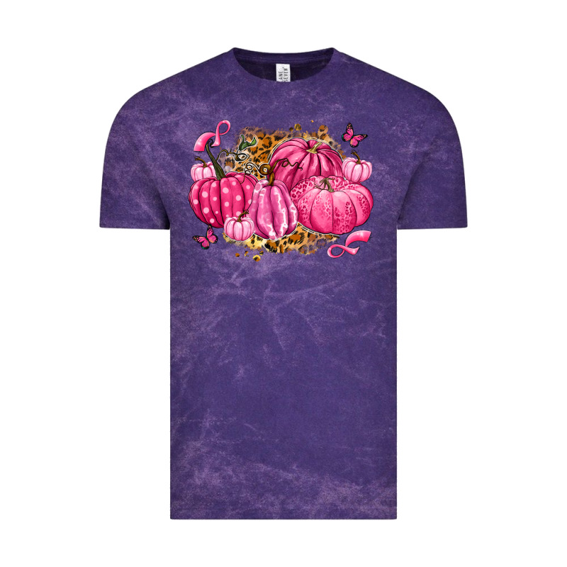 Breast Cancer Awareness Pink Pumpkins Vintage Tee by LillyAllenDesigns | Teevron