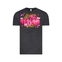 Vintage Black breast cancer awareness pink pumpkins Vintage Tee - LillyAllenDesigns