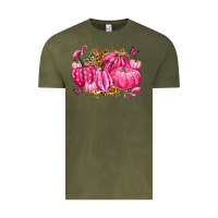 Vintage Olive breast cancer awareness pink pumpkins Vintage Tee - LillyAllenDesigns