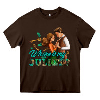 Chocolate Brown where is my juliet Heavy Core Tee - AdoDesignShop