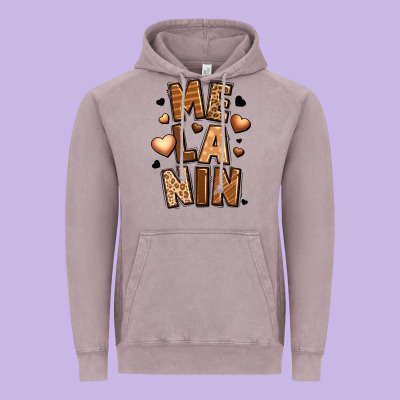 Melanin Vintage Hoodie Designed By Lillyallendesigns