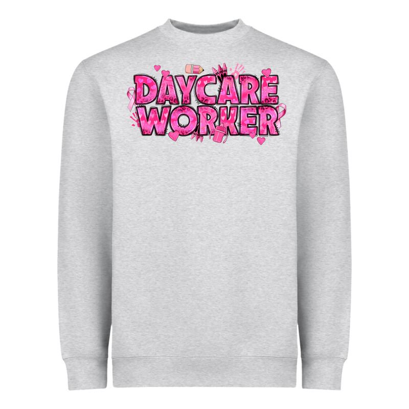 Breast Cancer Daycare Worker Heavyweight Sweatshirt by texasbilliewilder | Teevron