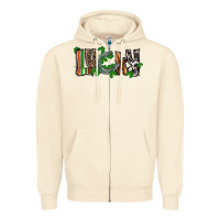 Sandshell Lucky horseshoe St. Patrick's Day Zipper Hoodie - CowGirlArtShop