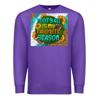 Purple football is my favorite season tumbler Premium Sweatshirt - BundleAndBundleShop