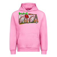 Fuchsia Pink baseball mama Urban Hoodie - SublimationCraftShop