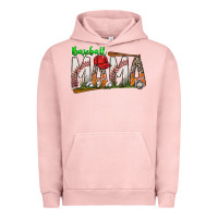 Pigment Salmon baseball mama Urban Hoodie - SublimationCraftShop