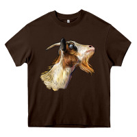 Chocolate Brown Tennessee Goat Head Heavy Core Tee - LillyAllenDesigns