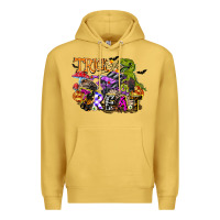 Antique Gold trick rawr treat Premium Hoodie - FaDigitalArtStudio