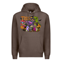Coffee trick rawr treat Premium Hoodie - FaDigitalArtStudio