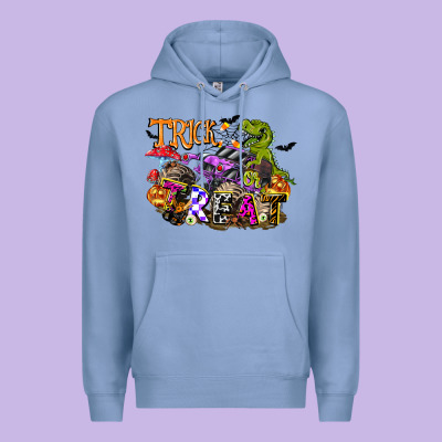 Trick Rawr Treat Premium Hoodie Designed By Fadigitalartstudio
