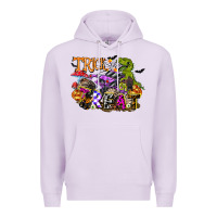 Lilac trick rawr treat Premium Hoodie - FaDigitalArtStudio