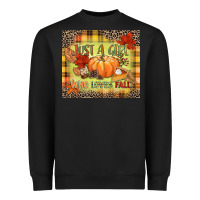 Black Just a girl who loves Fall Heavyweight Sweatshirt - NancyCooperArtShop