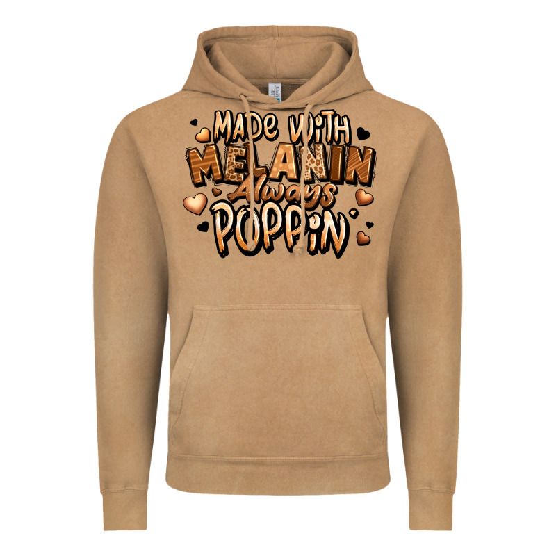 Made With Melanin Always Poppin' Vintage Hoodie by LillyAllenDesigns | Teevron