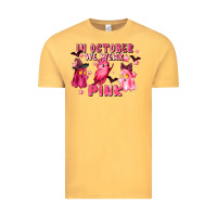 Vintage Mustard in october we wear pink Vintage Tee - LillyAllenDesigns