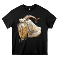 Black kiko goat face Heavy Core Tee - LillyAllenDesigns