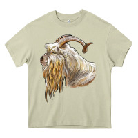 Mossy kiko goat face Heavy Core Tee - LillyAllenDesigns