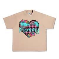 Burro mommy leopard turquoise heart Urban Heavy Tee - JahusDesignShop