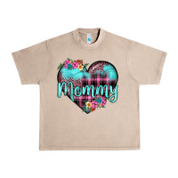 French Oak mommy leopard turquoise heart Urban Heavy Tee - JahusDesignShop
