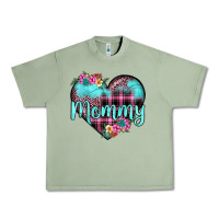 Oil Green mommy leopard turquoise heart Urban Heavy Tee - JahusDesignShop