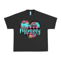 Pigment Black mommy leopard turquoise heart Urban Heavy Tee - JahusDesignShop