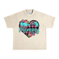 Sandshell mommy leopard turquoise heart Urban Heavy Tee - JahusDesignShop