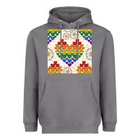 Storm Pride lgbtq hearts and daisy seamless pattern Heavyweight Hoodie - BundleAndBundleShop