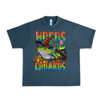 Midnight Navy Hocus Croakus Halloween Frog Urban Heavy Tee - LillyAllenDesigns