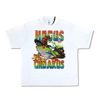 White Hocus Croakus Halloween Frog Urban Heavy Tee - LillyAllenDesigns