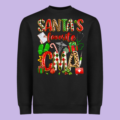 Santa's Favorite Cma Heavyweight Sweatshirt Designed By Texasbilliewilder