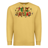 Antique Gold Feliz Navidad Premium Sweatshirt - BundleAndBundleShop