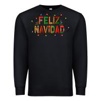 Black Feliz Navidad Premium Sweatshirt - BundleAndBundleShop