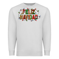 Dove Grey Feliz Navidad Premium Sweatshirt - BundleAndBundleShop