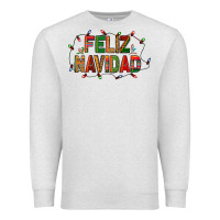 Oatmeal Heather Feliz Navidad Premium Sweatshirt - BundleAndBundleShop