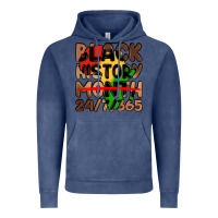Vintage Denim black history month Vintage Hoodie - LillyAllenDesigns