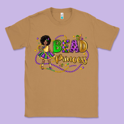 Bead Princess Mardi Gras Classic Tee Designed By Lillyallendesigns