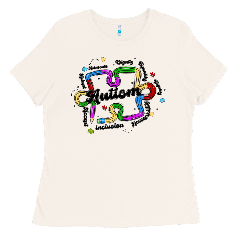 Autism Teacher Pencil Ladies Tee by MaliasSmallBusiness | Teevron