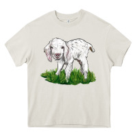Cream Baby Angora Goat Heavy Core Tee - LillyAllenDesigns